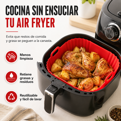 Molde de Silicona para Air Fryer — Crosens® | Sin BPA · Fácil Limpieza