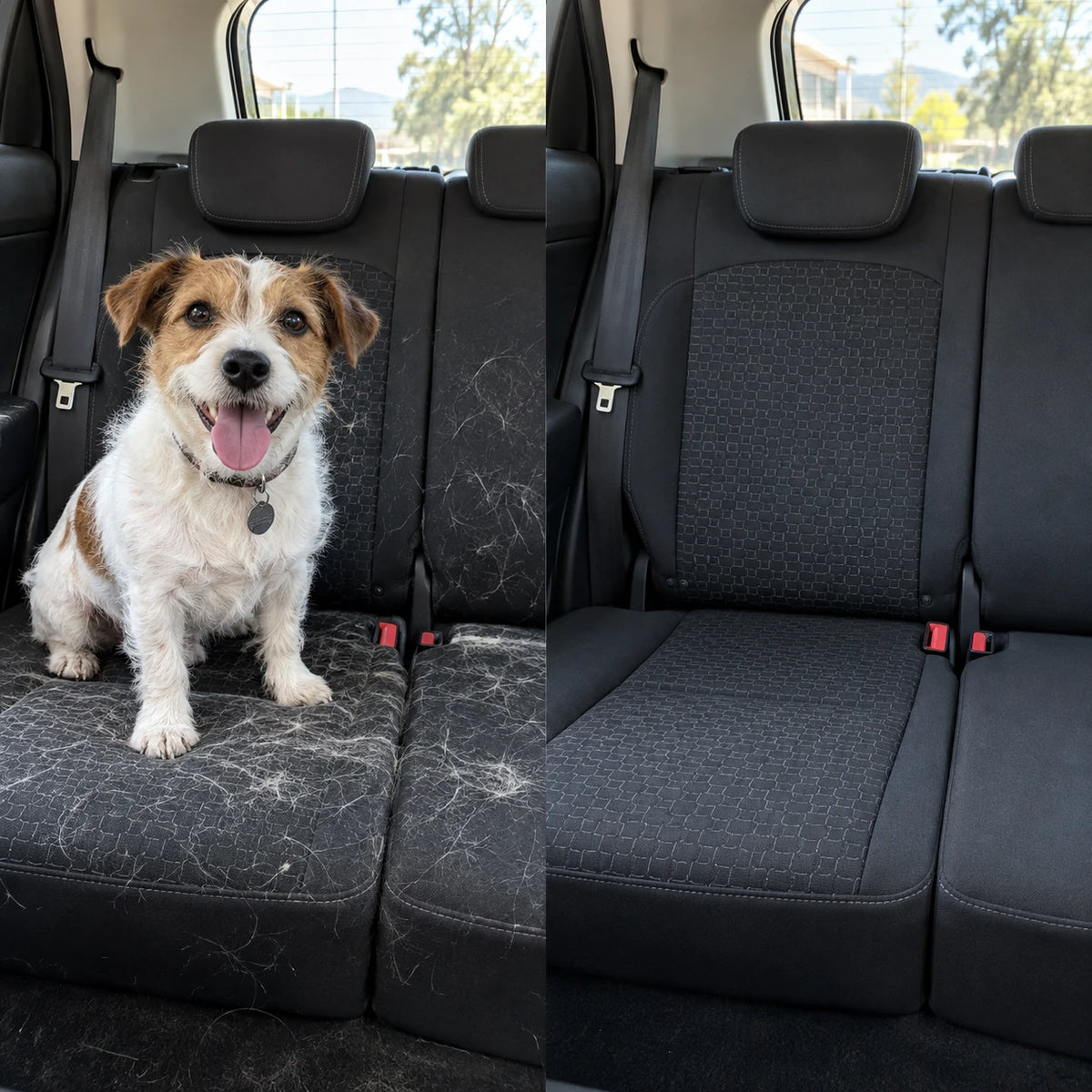 El auto después del paseo
